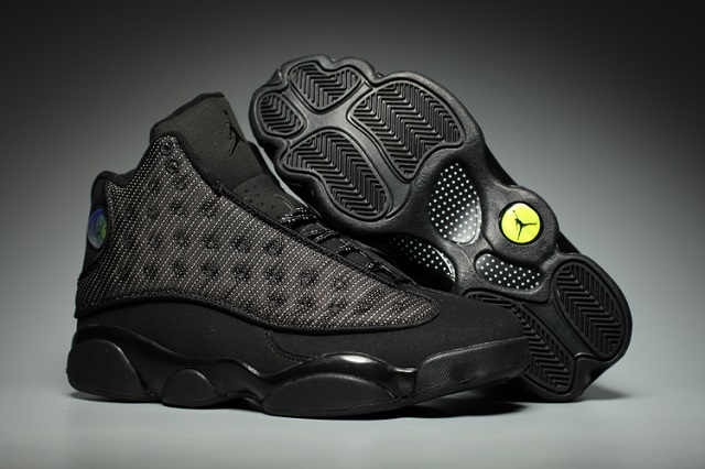 Women Air Jordan 13 Retro Black Cat - Click Image to Close